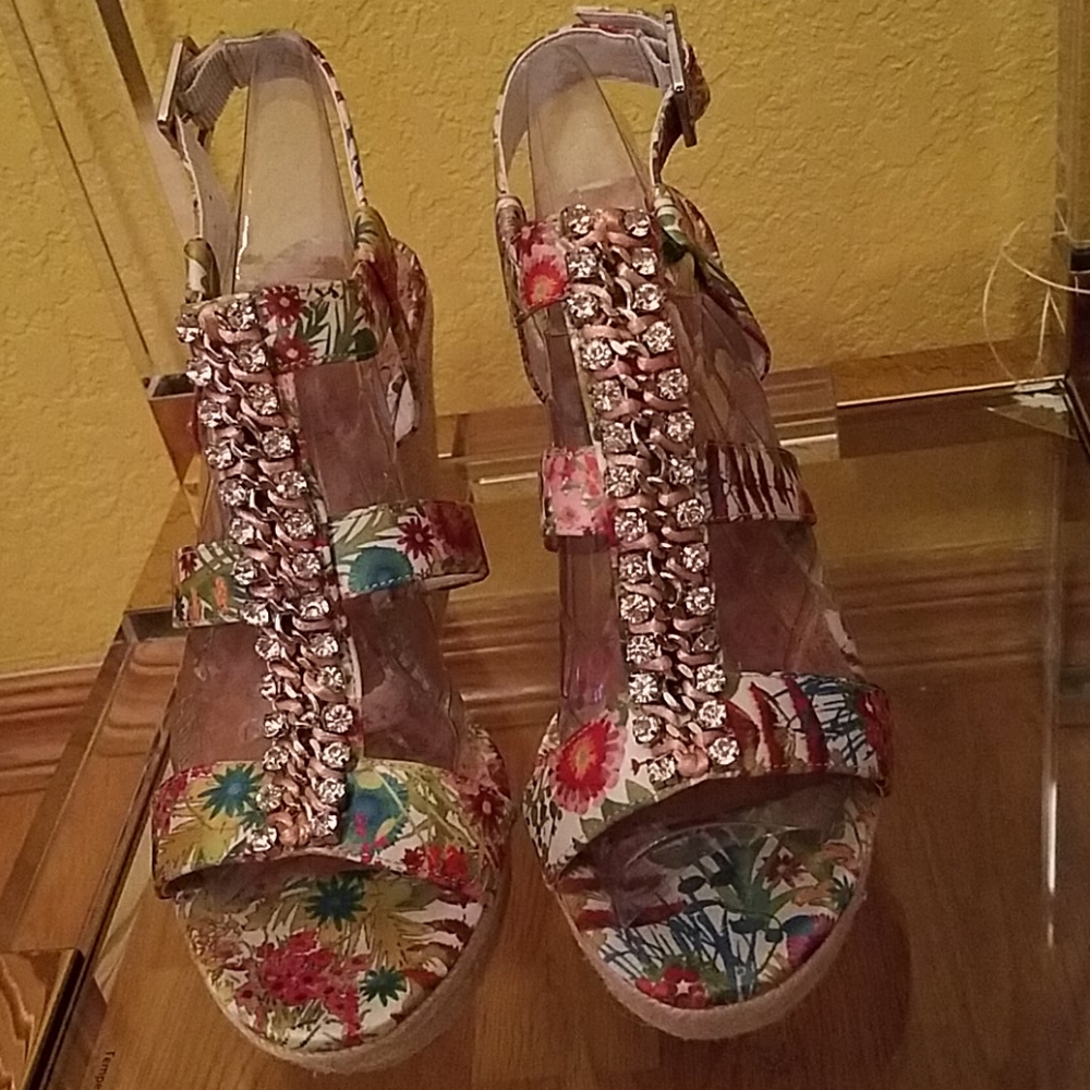Gianni Bini Shine Brite Wedge Heels